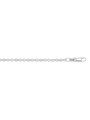 10k, 14k White Gold Cable 1.7 mm Italian Chain