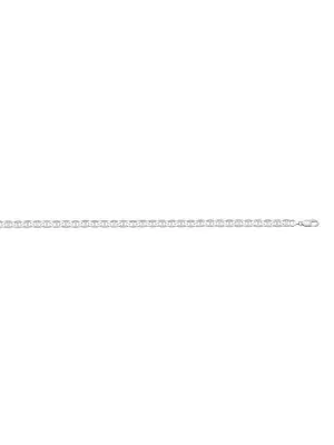10k, 14k White Gold Flat Anchor 2.2 mm Italian Chain
