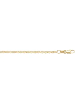 10k, 14k Yellow Gold Cable 1.7 mm Italian Chain