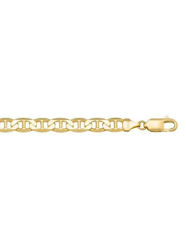 10k, 14k Yellow Gold Flat Anchor 7.5 mm Italian Chain