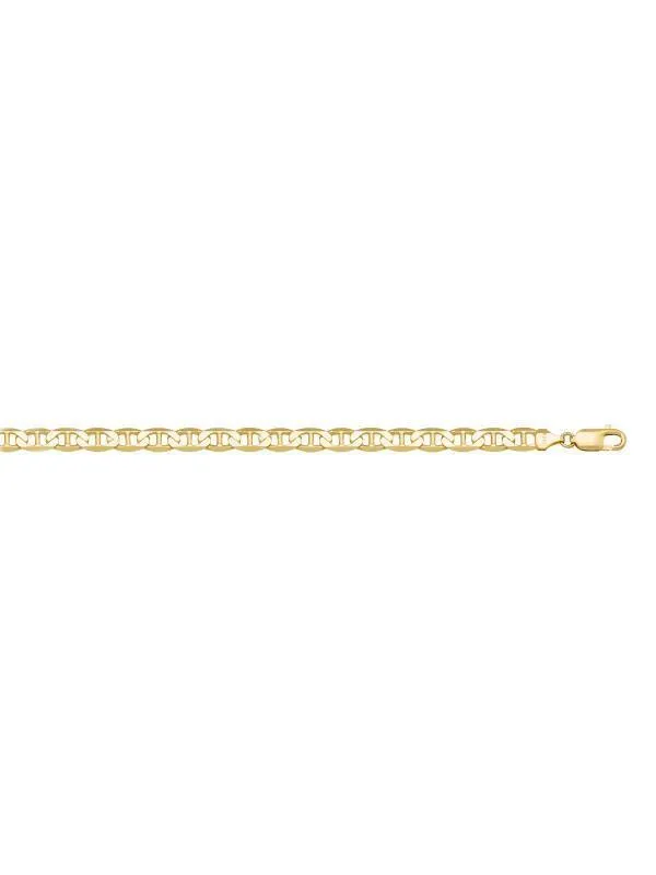 10k, 14k Yellow Gold Hollow Flat Anchor 3.5 mm Italian Chain