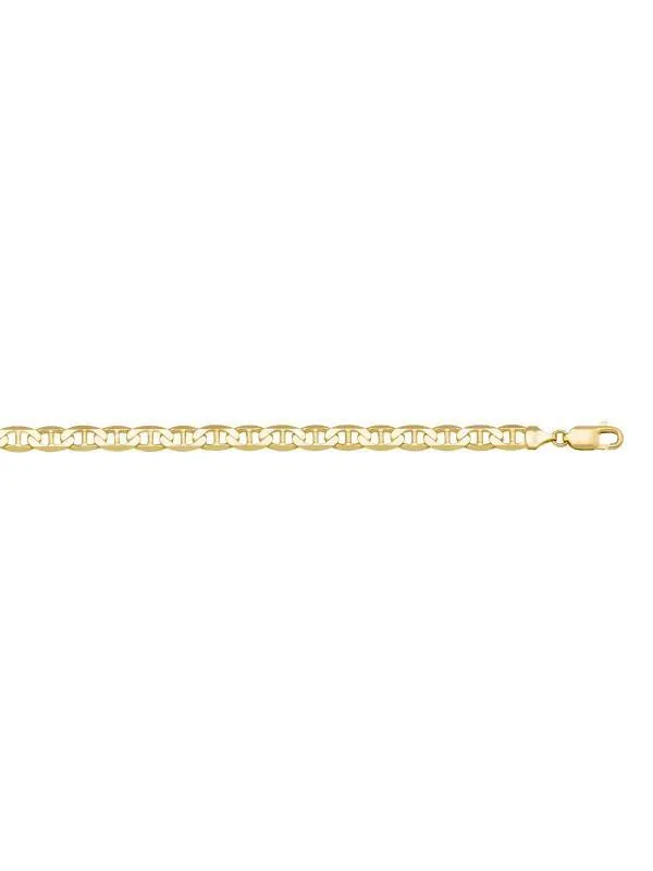 10k, 14k Yellow Gold Hollow Flat Anchor 3.8 mm Italian Chain