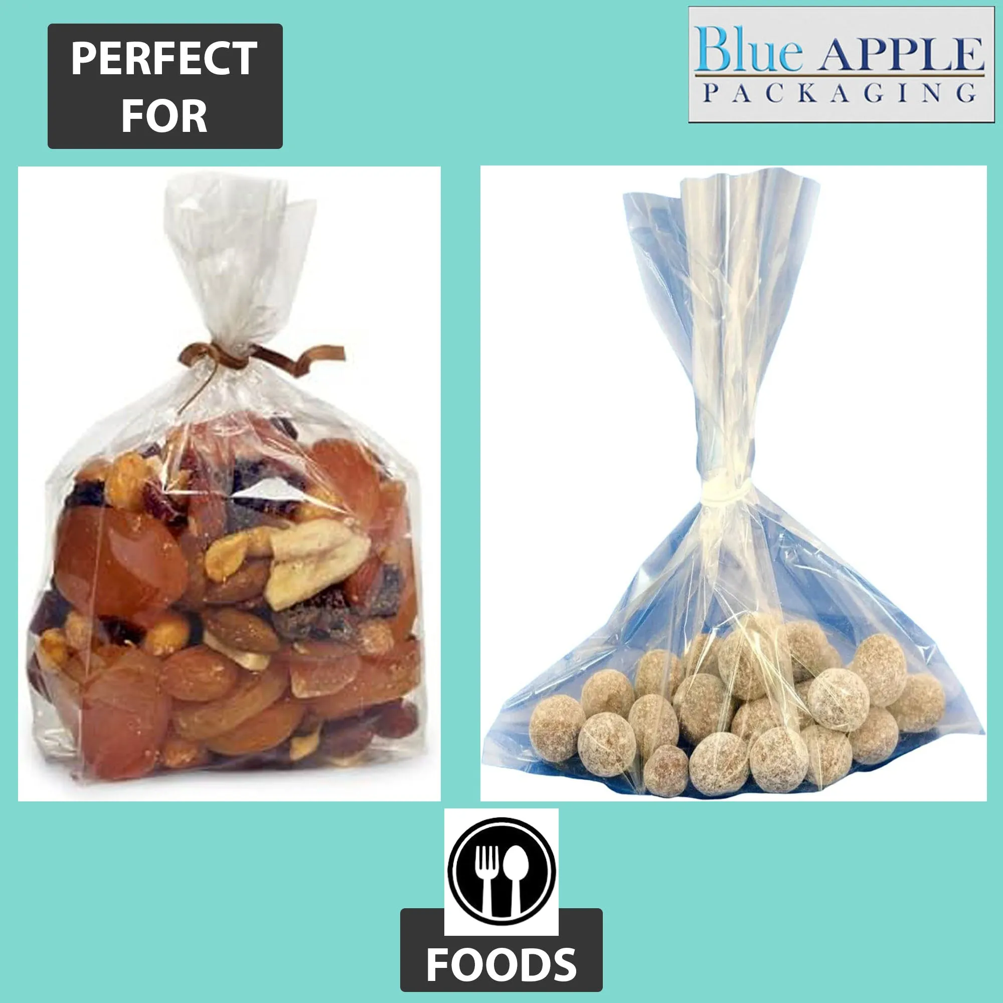 12X18 inches Polypropylene Bags 1.5 Mil Clear Flat