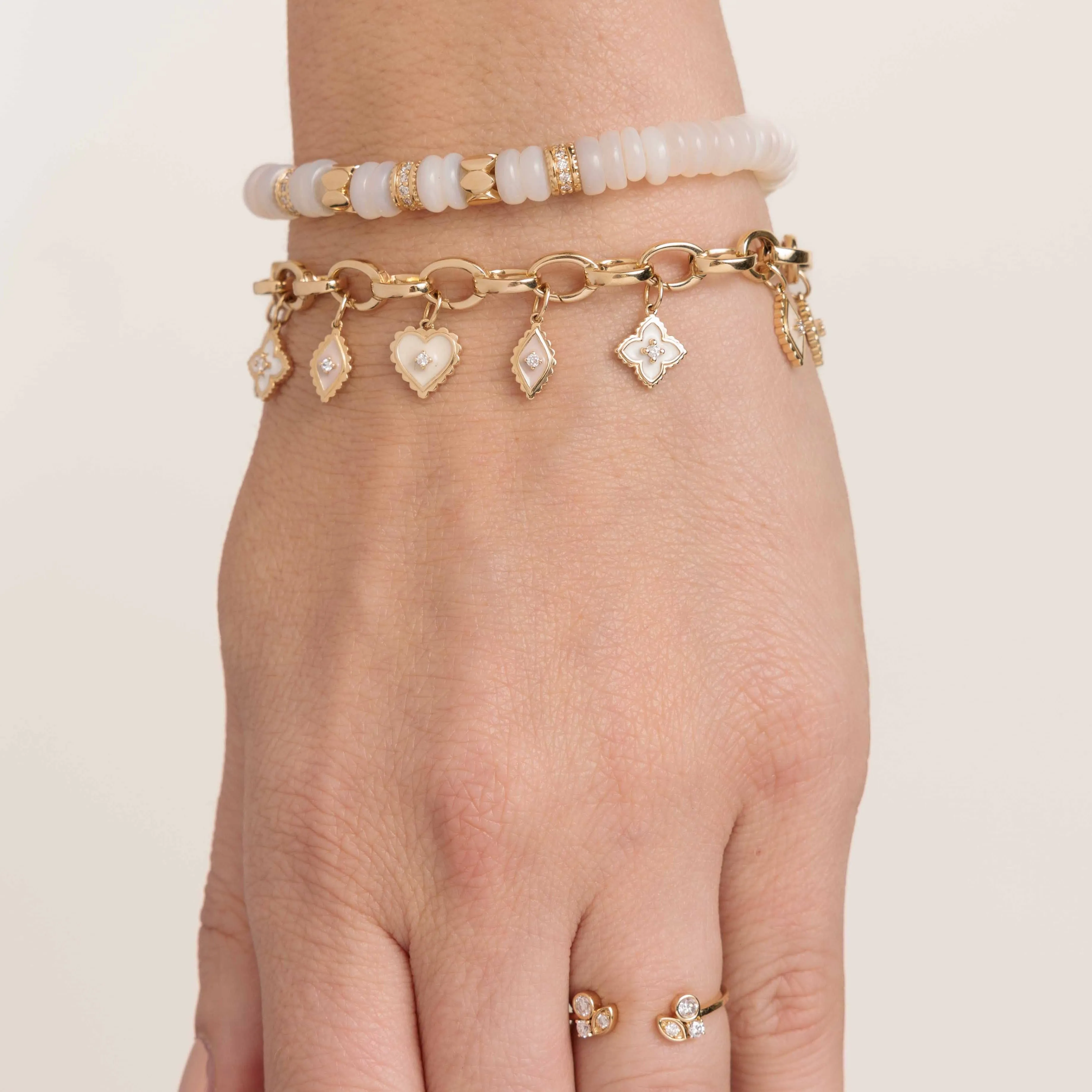 14k Gold Endless Link Chain Bracelet