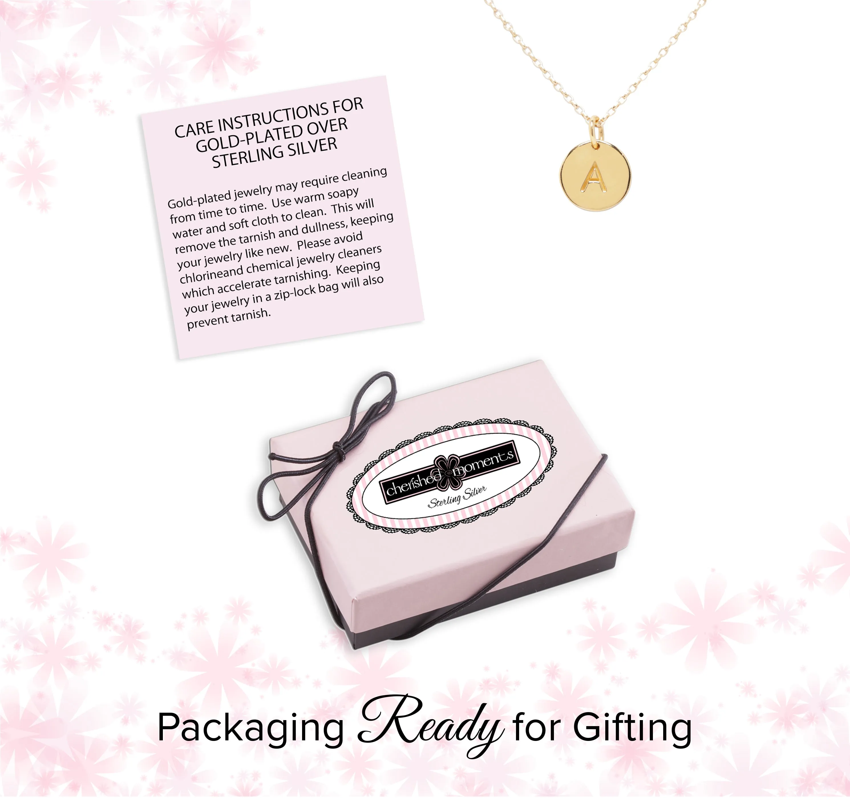 14K Gold-Plated Personalized Initial Necklace