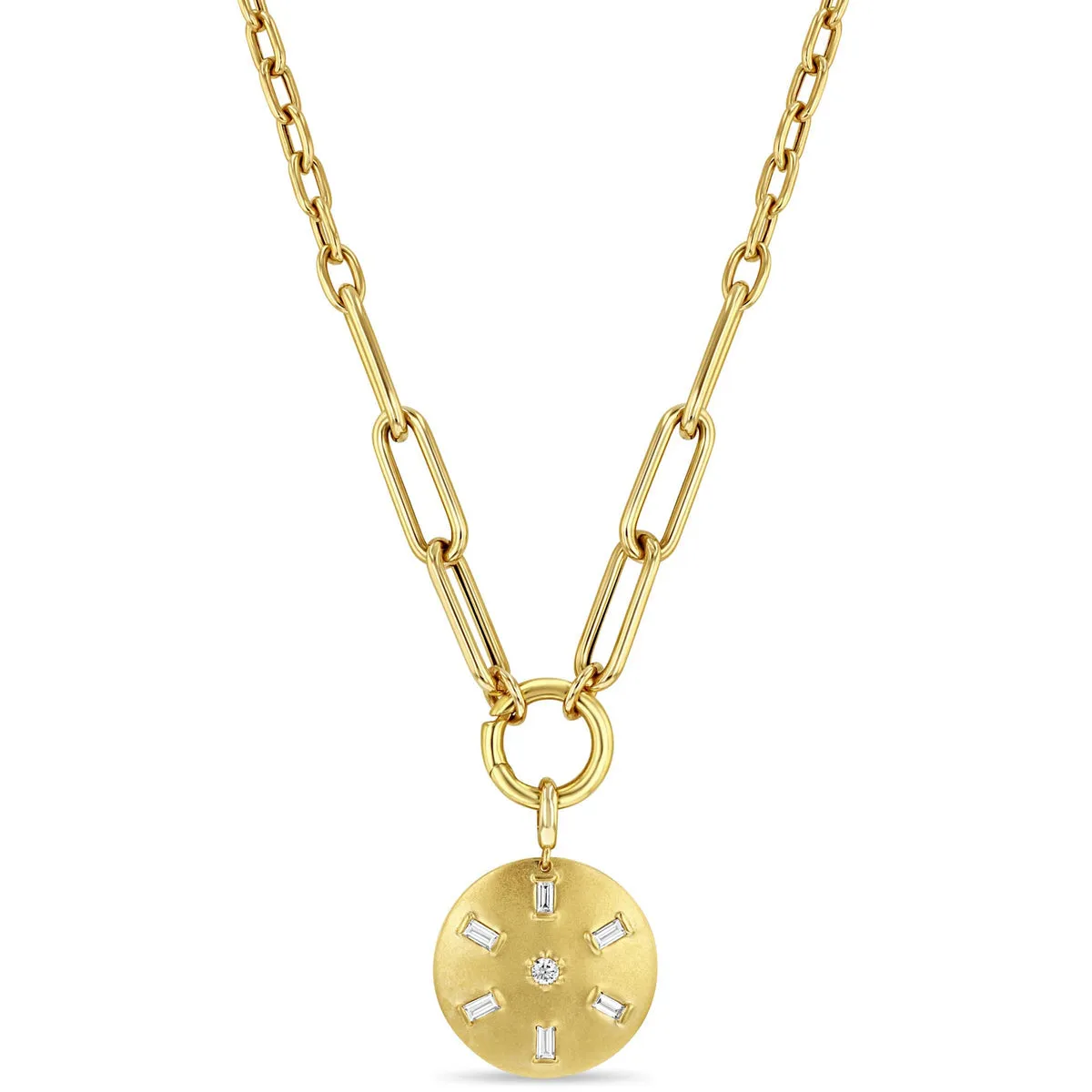 14kt Mixed Large Paper Clip   Medium Square Oval Enhancer Chain