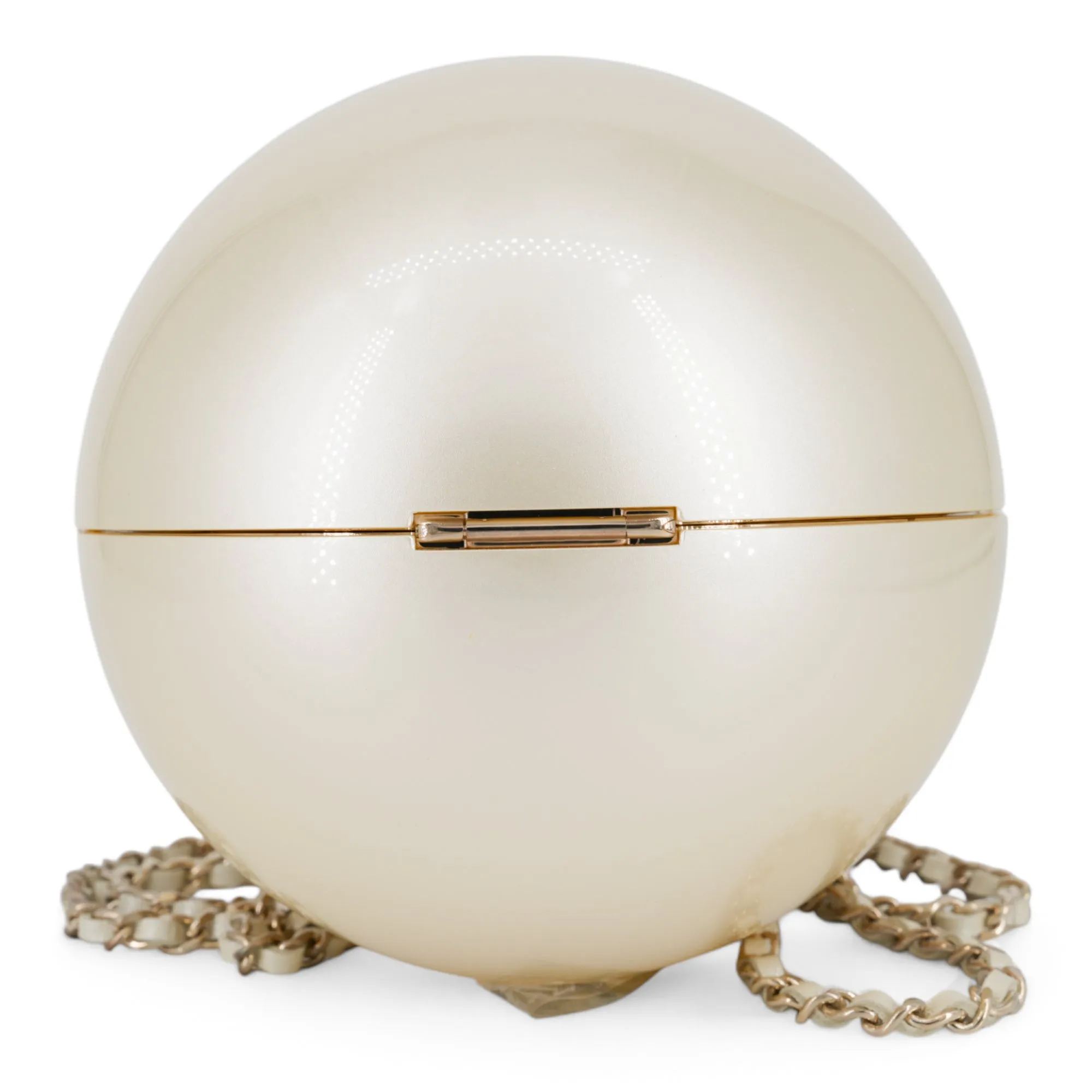 15C Round Pearl Plexiglass Minaudiere