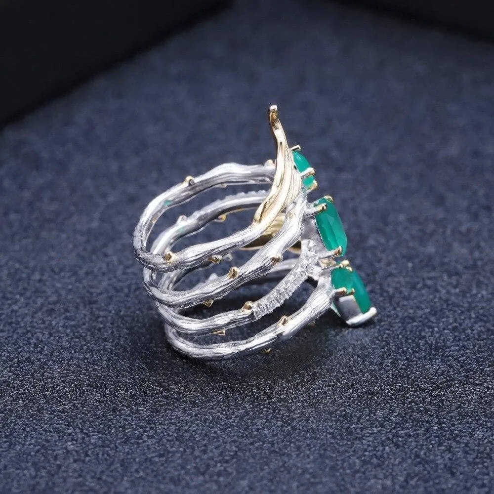 2.26Ct Natural Gemstone Bohemian Ring
