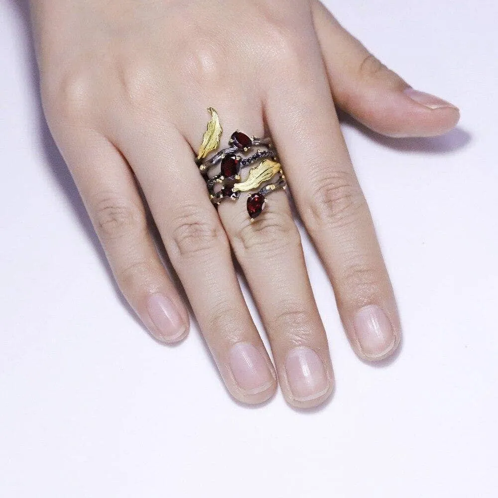 2.26Ct Natural Gemstone Bohemian Ring