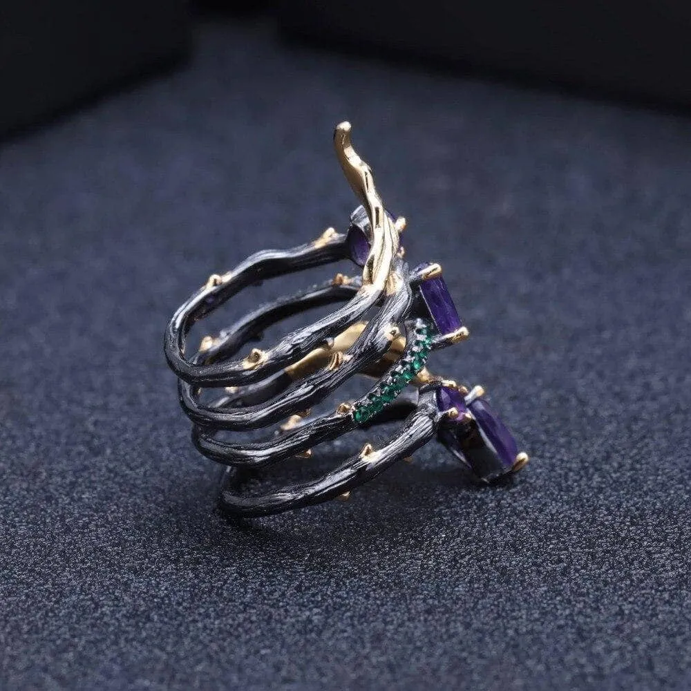 2.26Ct Natural Gemstone Bohemian Ring