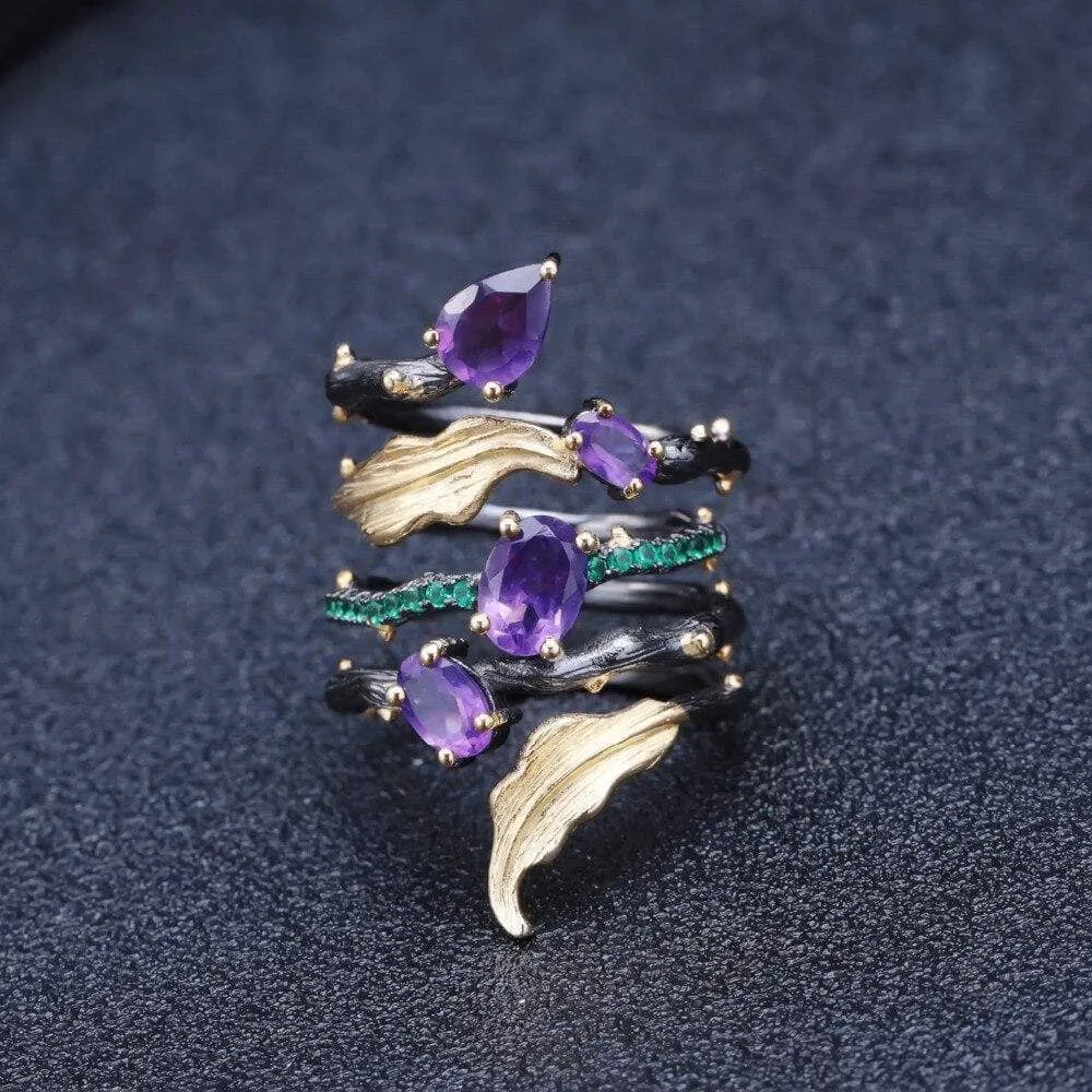 2.26Ct Natural Gemstone Bohemian Ring