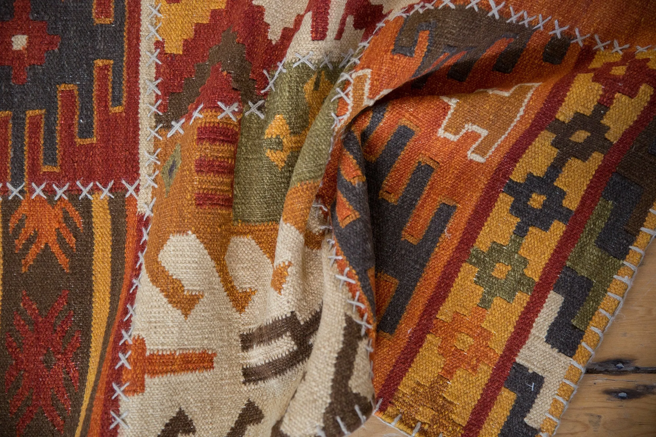 3x11.5 New Patchwork Kilim Rug Runner