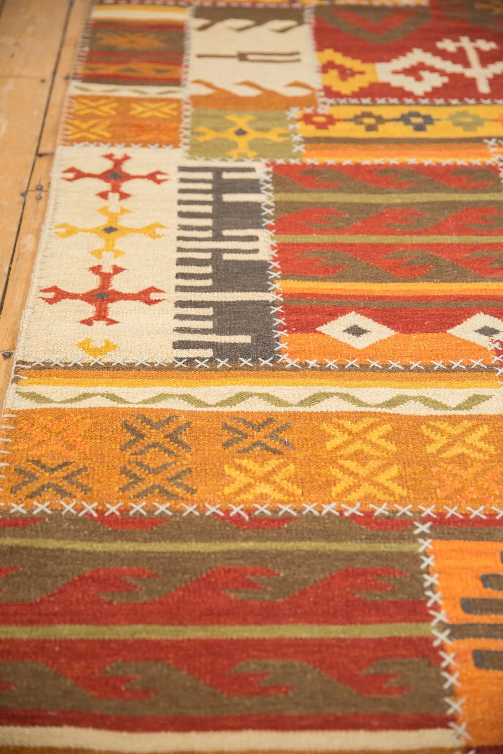 3x11.5 New Patchwork Kilim Rug Runner