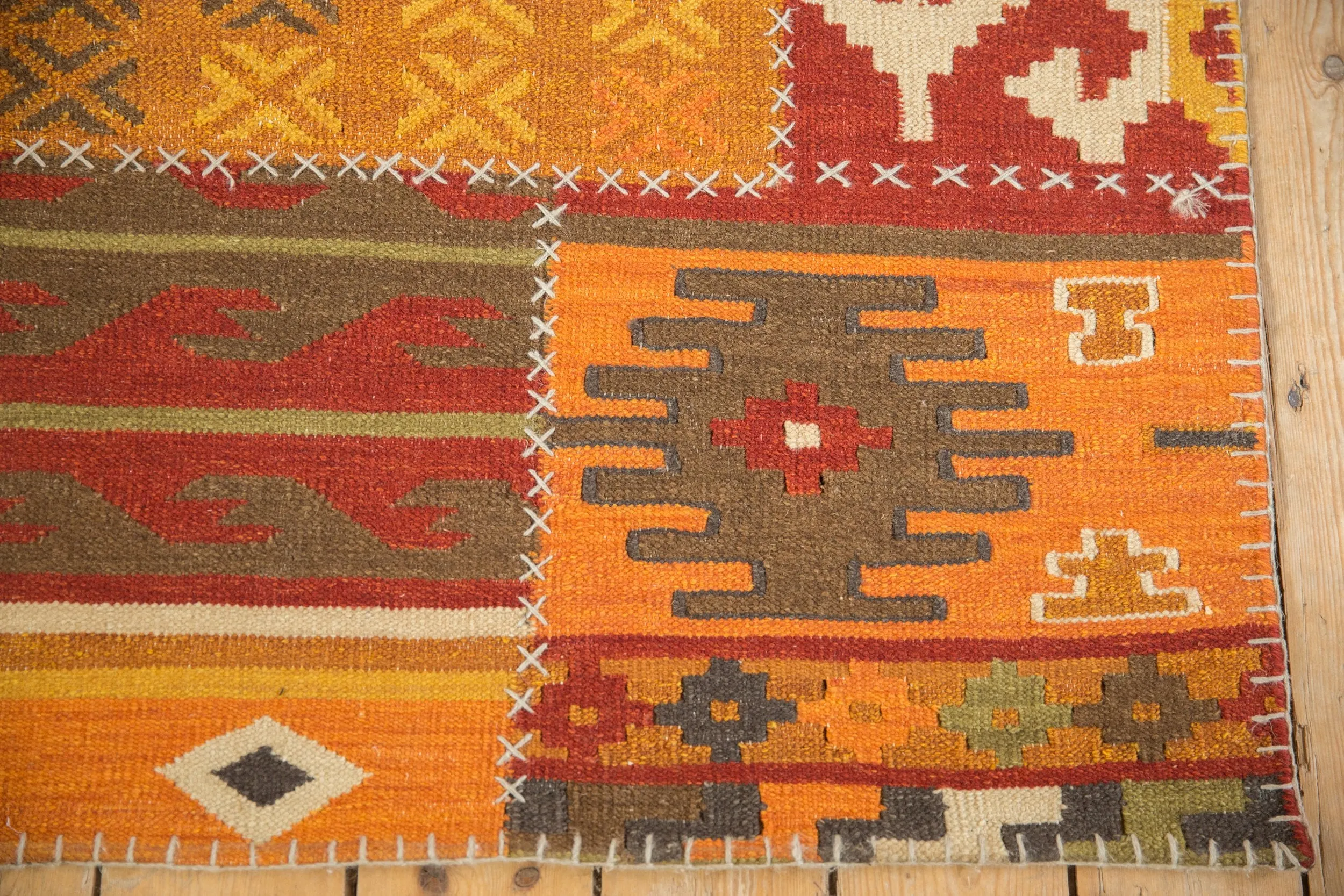 3x11.5 New Patchwork Kilim Rug Runner