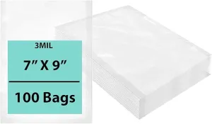 7X9 inches Vacuum Seal Bags for Food Packaging 3 Mil Co-Extruded