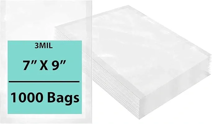 7X9 inches Vacuum Seal Bags for Food Packaging 3 Mil Co-Extruded