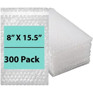 8X15.5 inches Bubble Wrap Bags Self seal pouches Shipping Supplies