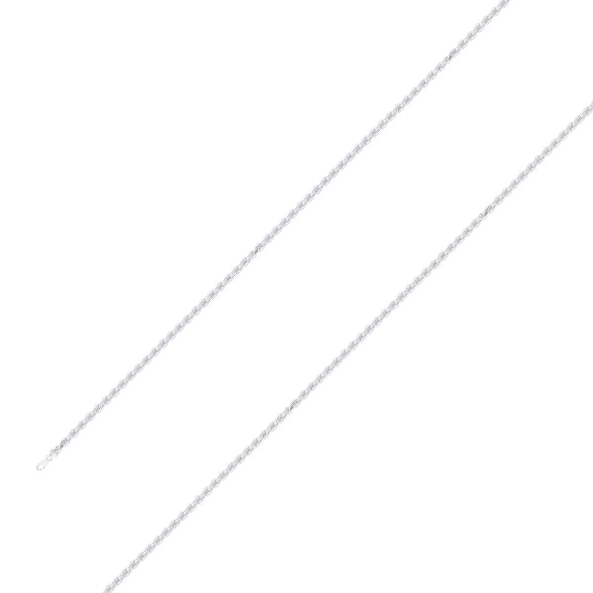 925 Sterling 1.5mm Silver Rope Chain Size- 9"