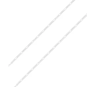 925 Sterling 4mm Silver Classic Figaro Chain Size- 8"