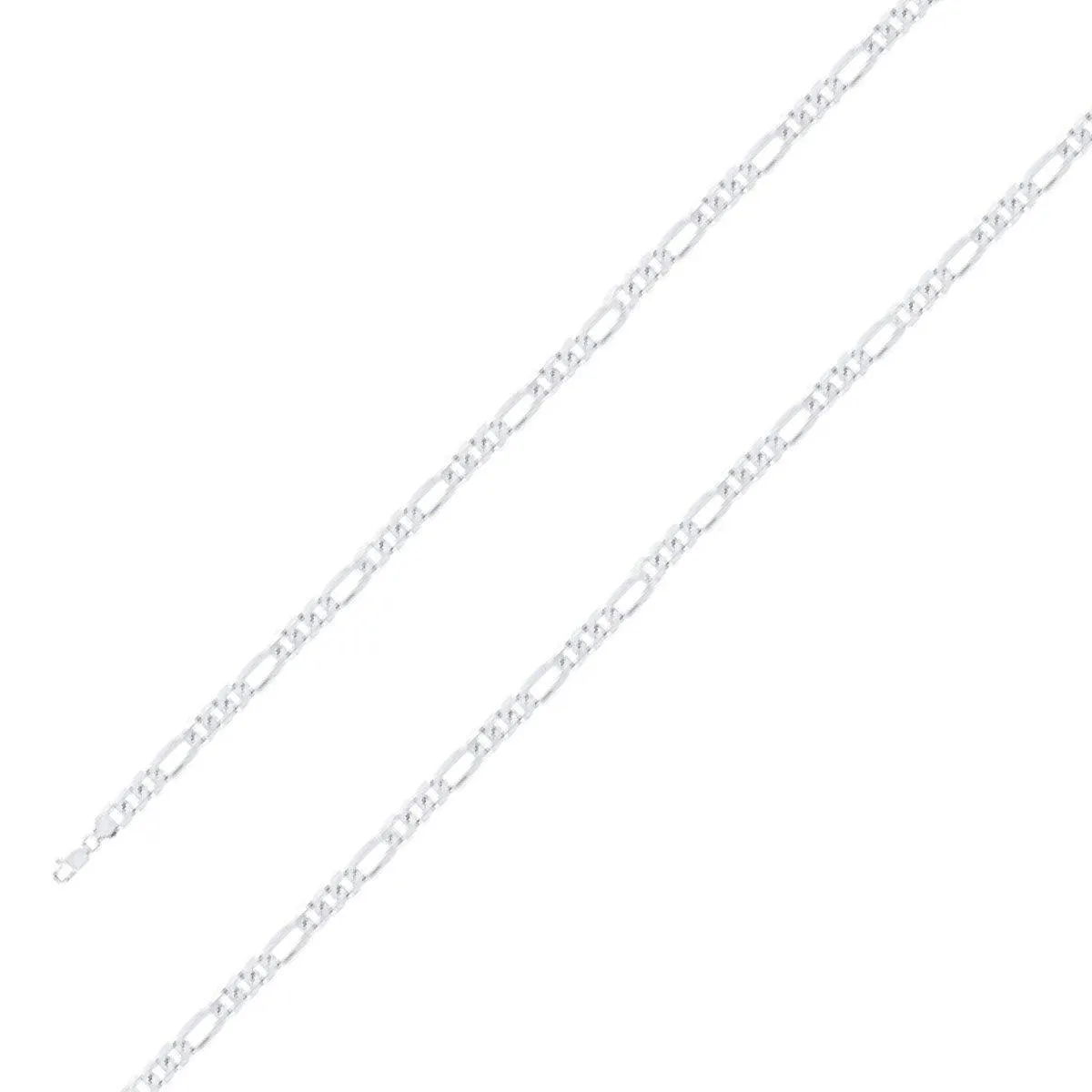 925 Sterling 5mm Silver Classic Figaro Chain Size- 9"