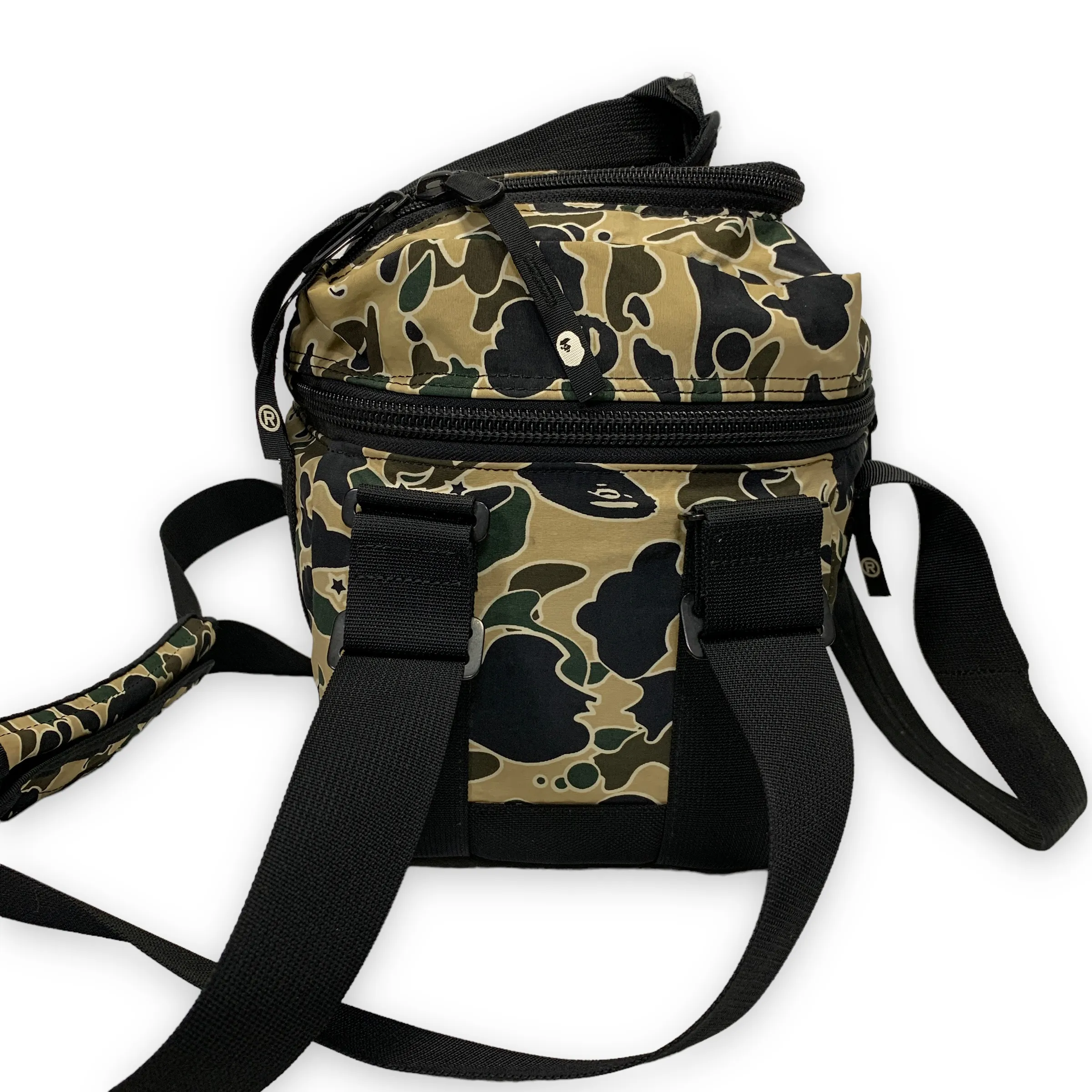 A Bathing Ape Bape Vintage Psyche Camo Shoulder Bag Yellow