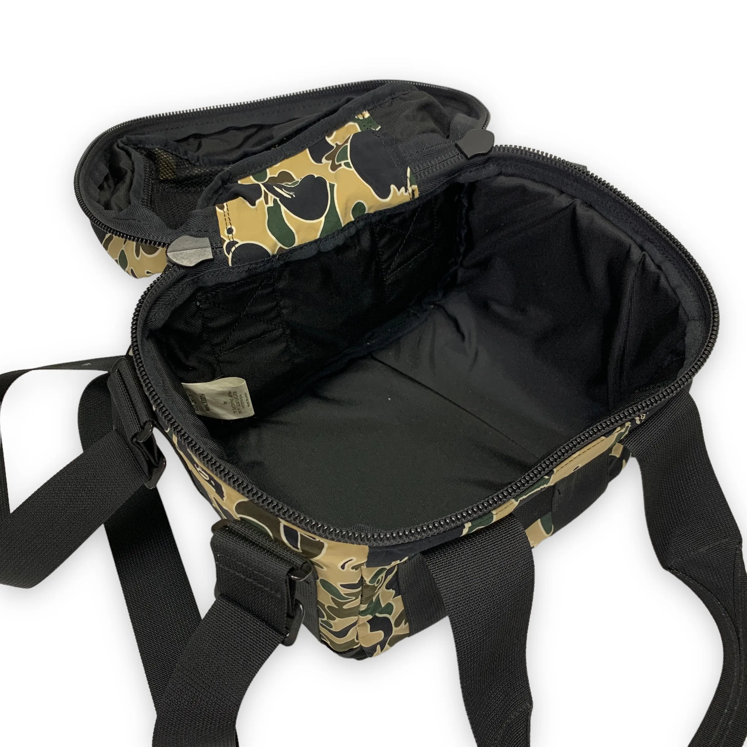 A Bathing Ape Bape Vintage Psyche Camo Shoulder Bag Yellow