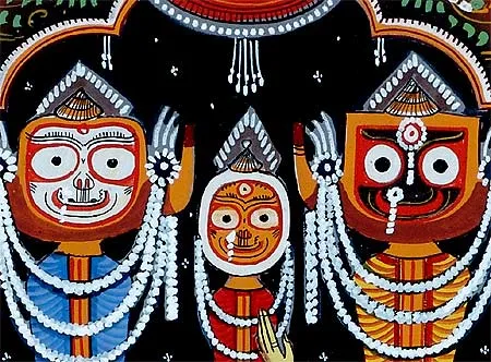 Adoration of Lord Jagannath by Mahaprabhu