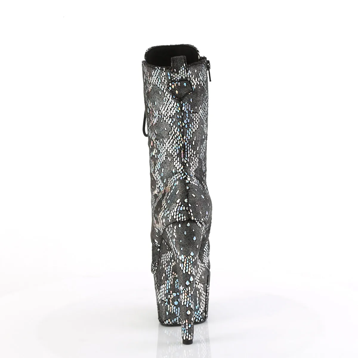 ADORE-1040SPF  Silver Metallic Holo Snake Print Fabric