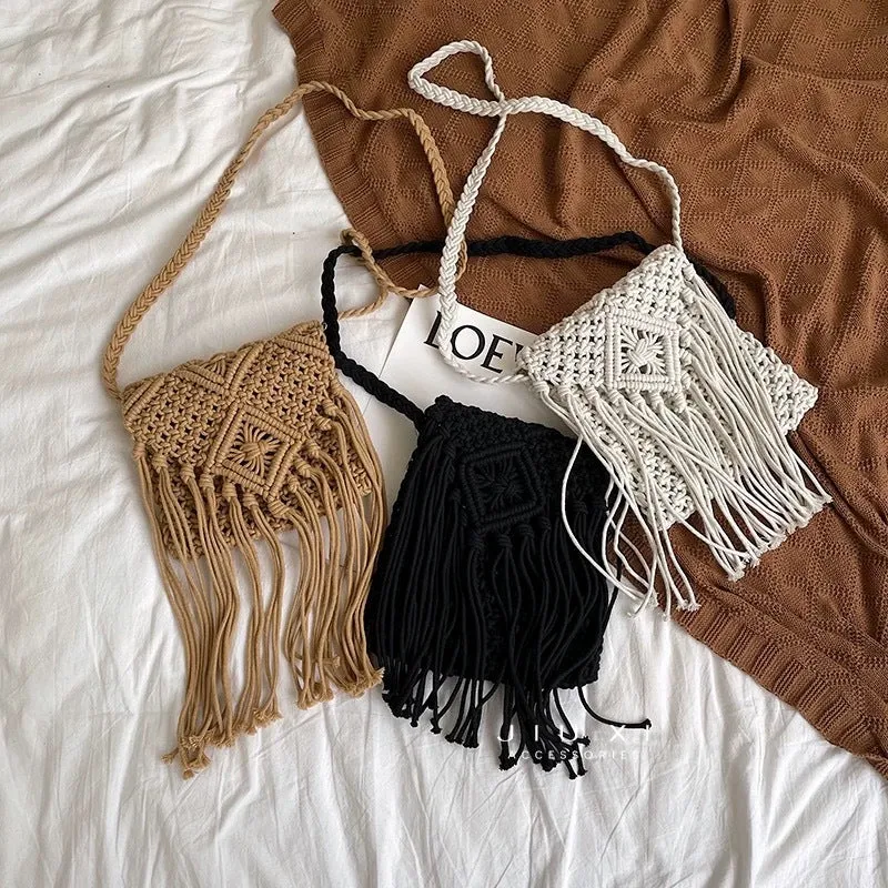 Affordable Approx. Shoulder with | – Square Long 18cm Boho Strap x &amp; Woven Tote Smooth transaction Worldwide shipping Bag Beach 50cm 17cm Strap