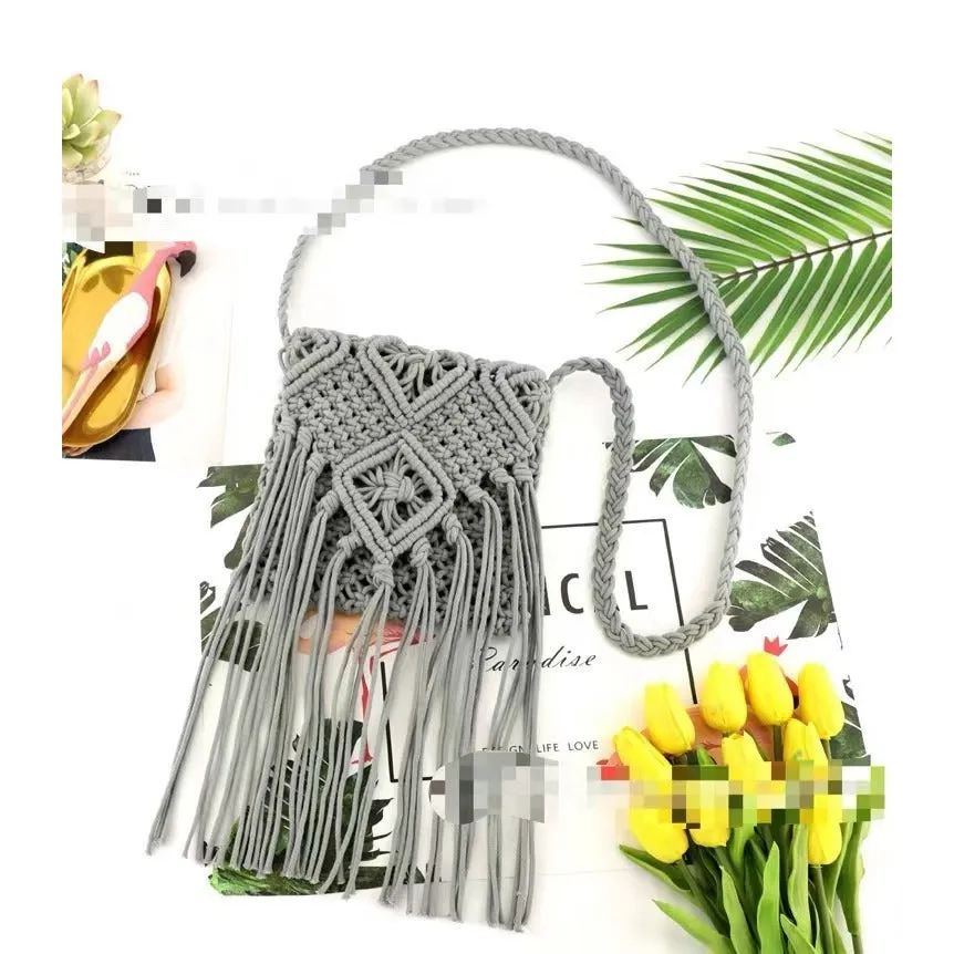 Affordable Approx. Shoulder with | – Square Long 18cm Boho Strap x &amp; Woven Tote Smooth transaction Worldwide shipping Bag Beach 50cm 17cm Strap