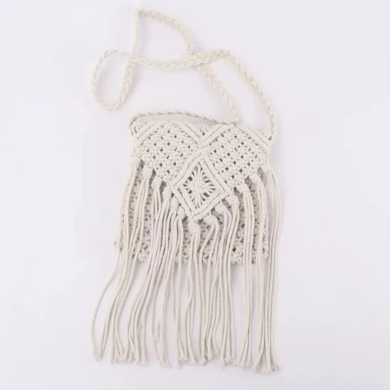 Affordable Approx. Shoulder with | – Square Long 18cm Boho Strap x &amp; Woven Tote Smooth transaction Worldwide shipping Bag Beach 50cm 17cm Strap