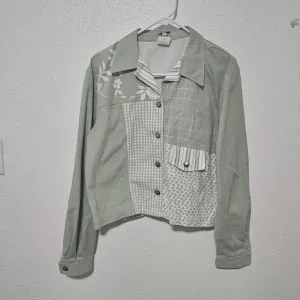 Ali Miles patchwork style floral jacket size medium western boho style