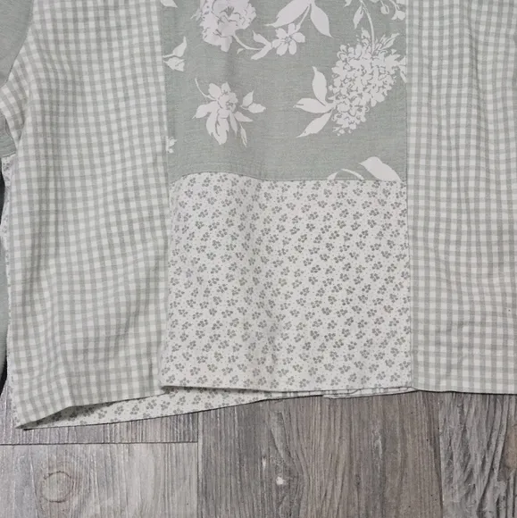 Ali Miles patchwork style floral jacket size medium western boho style