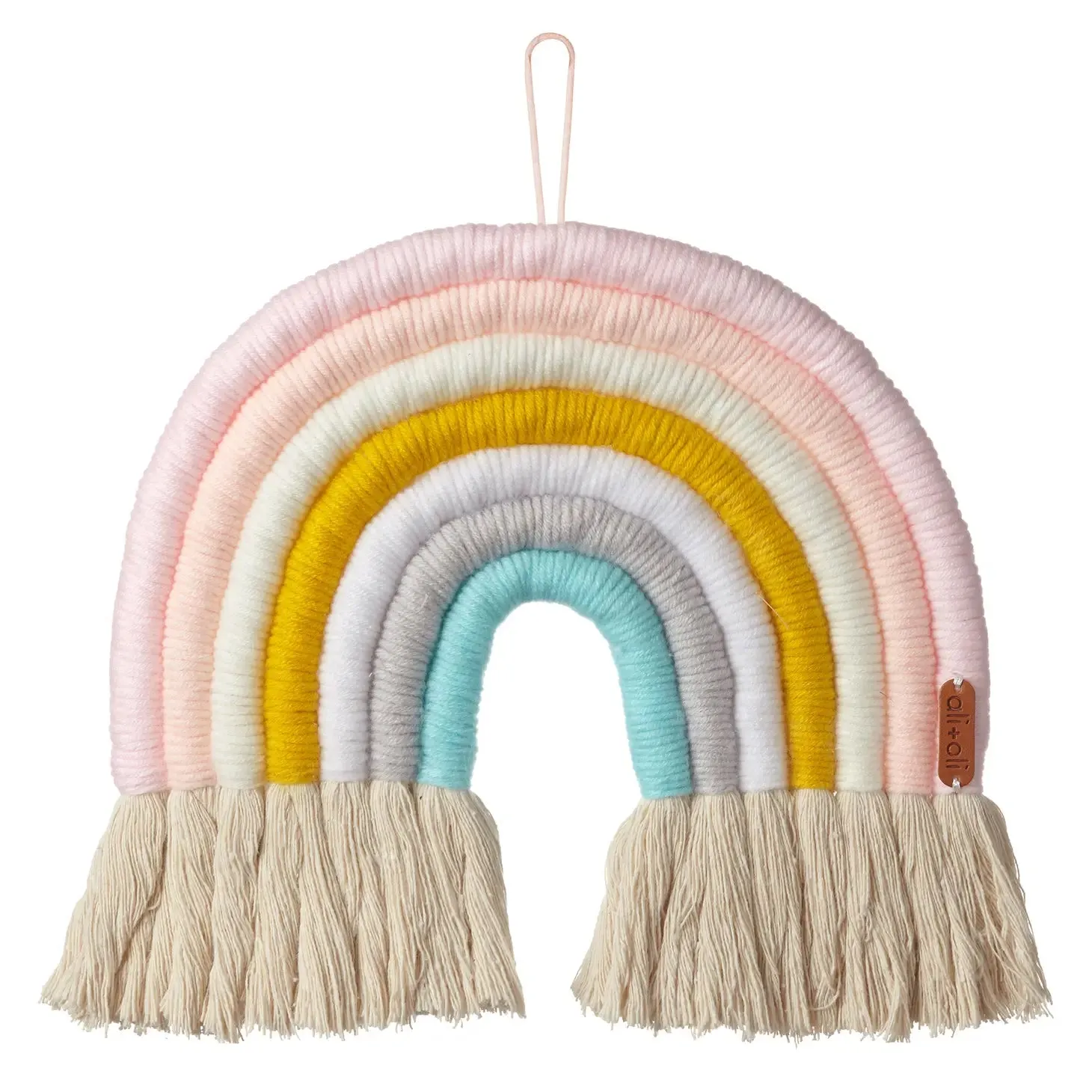 Ali Oli Fairy Rainbow Macrame Wall Decor
