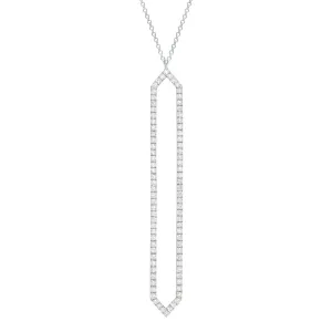 All Diamond Marquis Lariat | White Gold