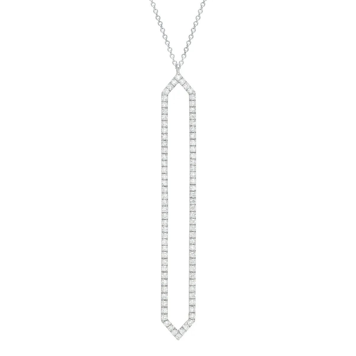 All Diamond Marquis Lariat | White Gold