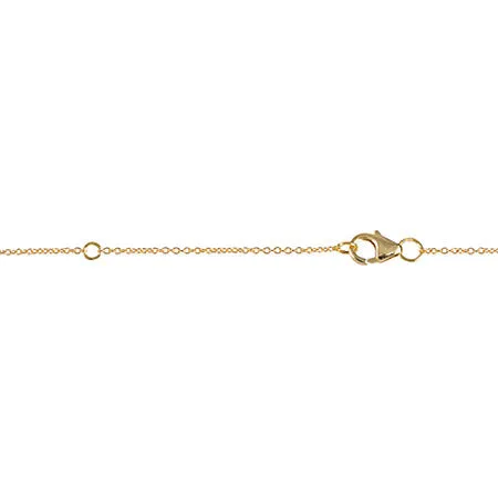 All Diamond Marquis Lariat | Yellow Gold