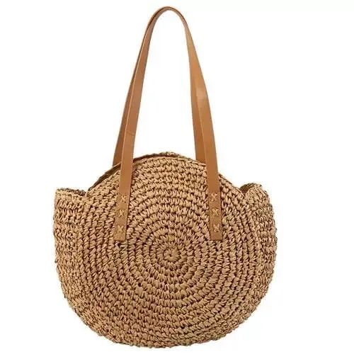 &amp; Width Handwoven Strap for Round 44cm Unique Big – Timely shipping | New Cotton Rope with Tote Bag Discounted Crochet Texture Leather Pattern Women Natural
