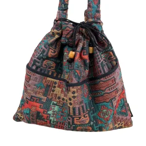 Anter Women's Tribal Design woven boho Shoulder Bag Sz M