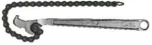 Apex Tool Group Chain Wrench, 4 in Opening, 15 in Chain, 12 in Long, CW12H