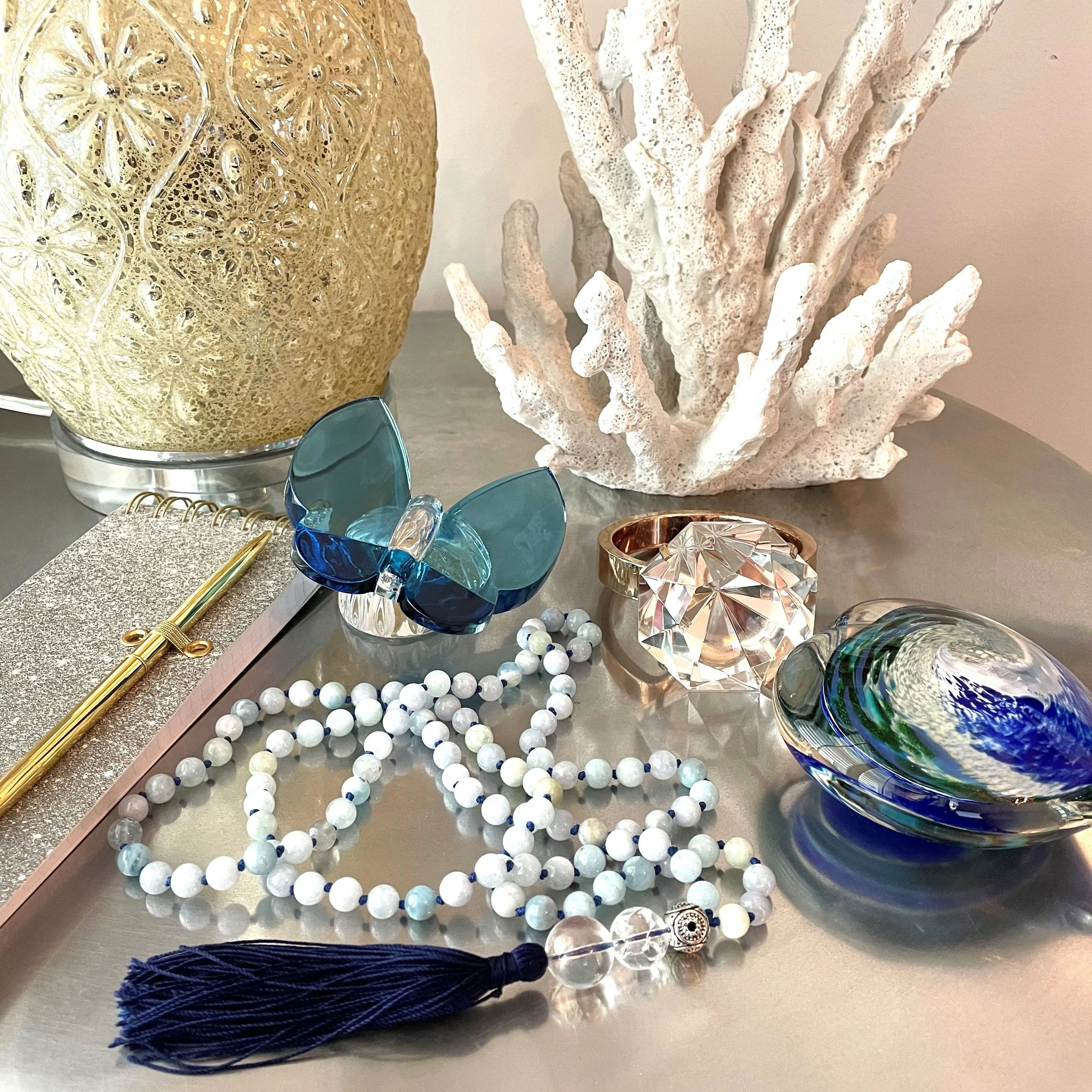 Aquamarine Mala