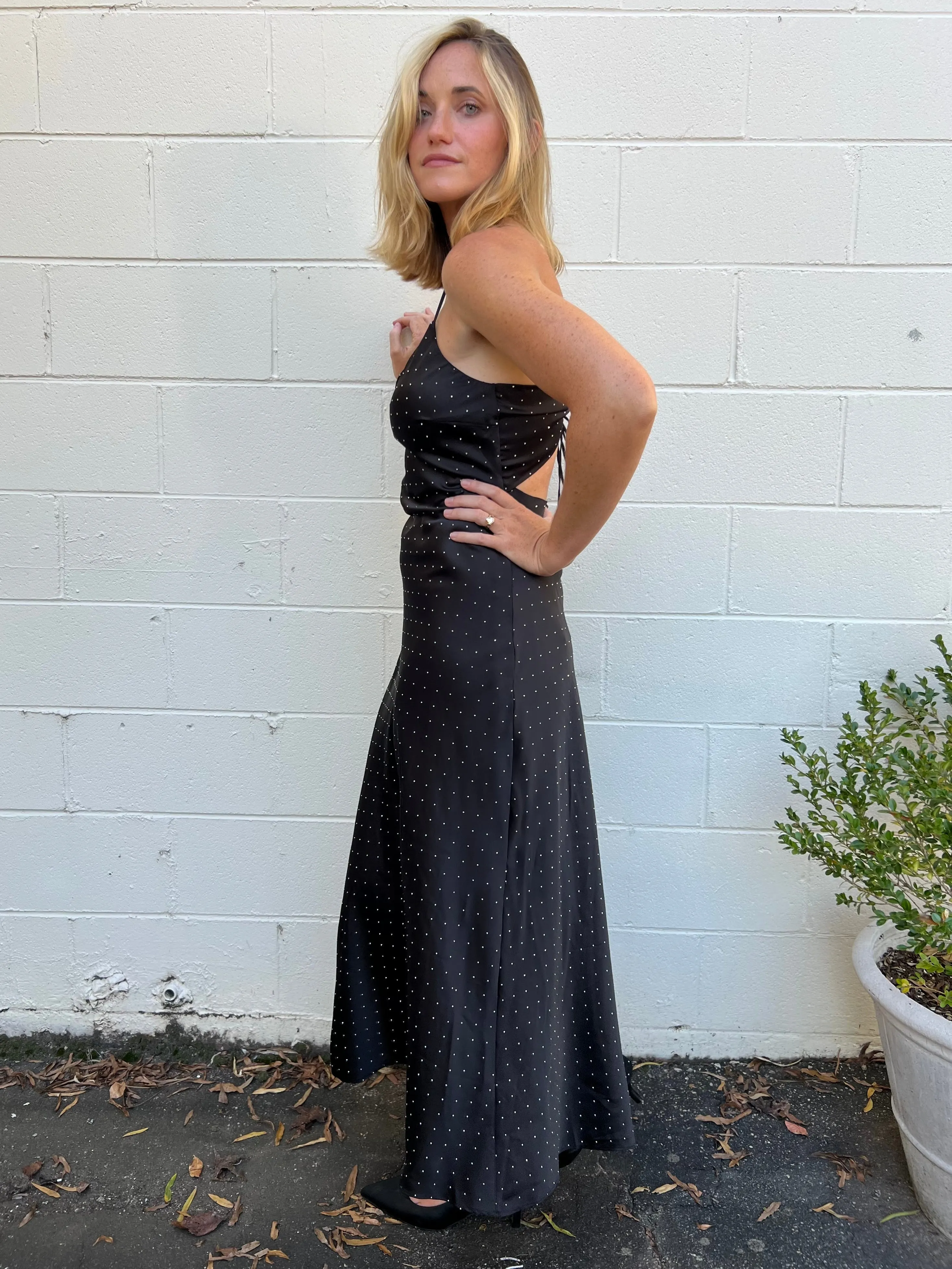 [ASTR The Label] Allister Rhinestone Maxi Dress
