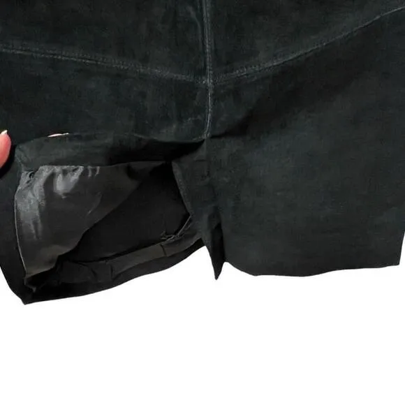 Atlantic Beach Leather Women's Black Long Pencil Western Boho Skirt Size M