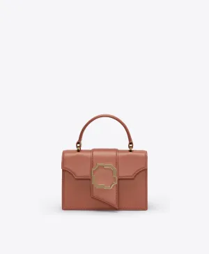 Audrey Pink Leather Mini Handbag