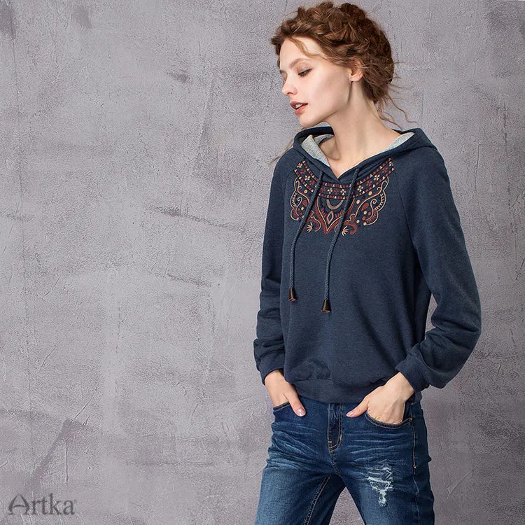 Autumn New Ethnic Embroidery Hoodie