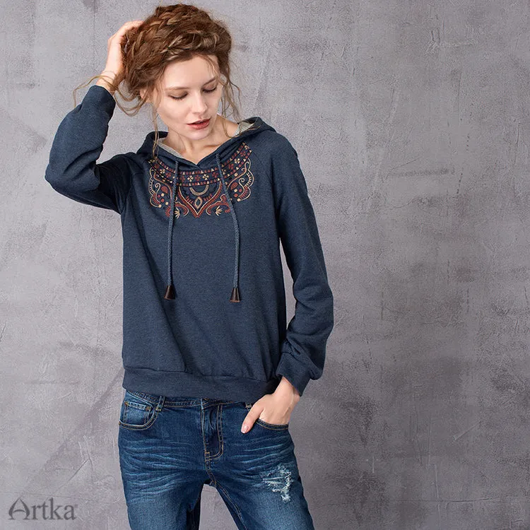 Autumn New Ethnic Embroidery Hoodie