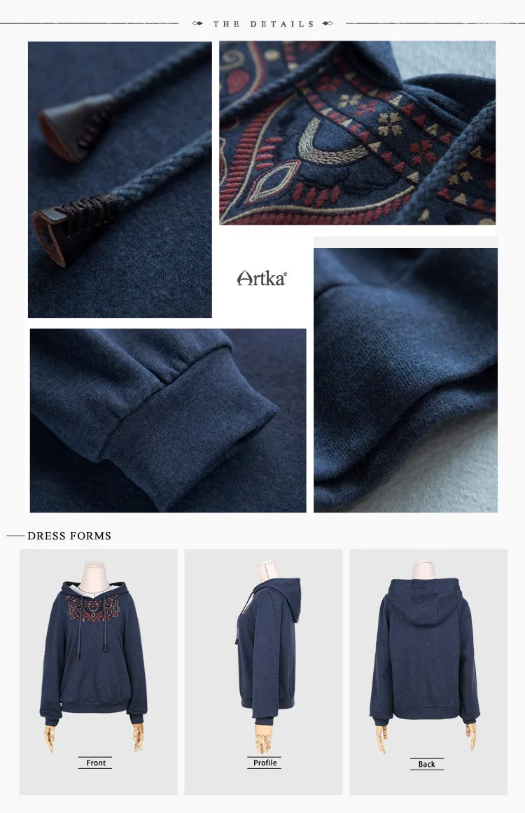 Autumn New Ethnic Embroidery Hoodie