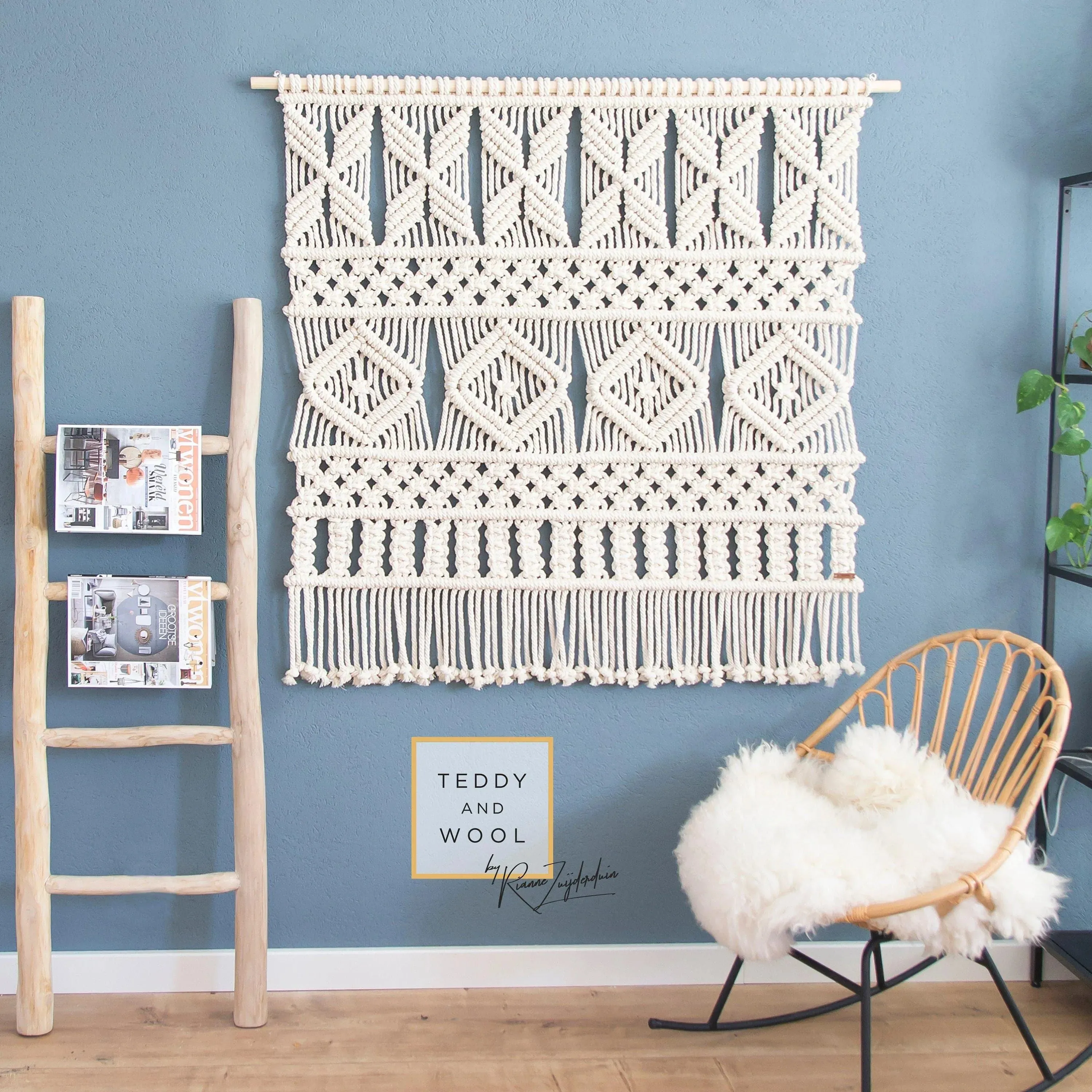 AVA Large Macrame Wall Hanging