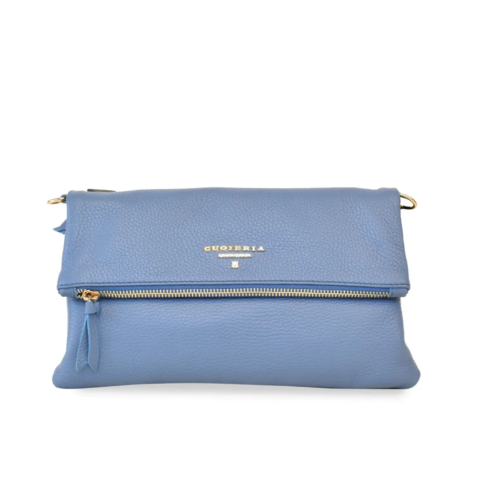 B1933 in Blue Dollaro Pebble Grain Calf