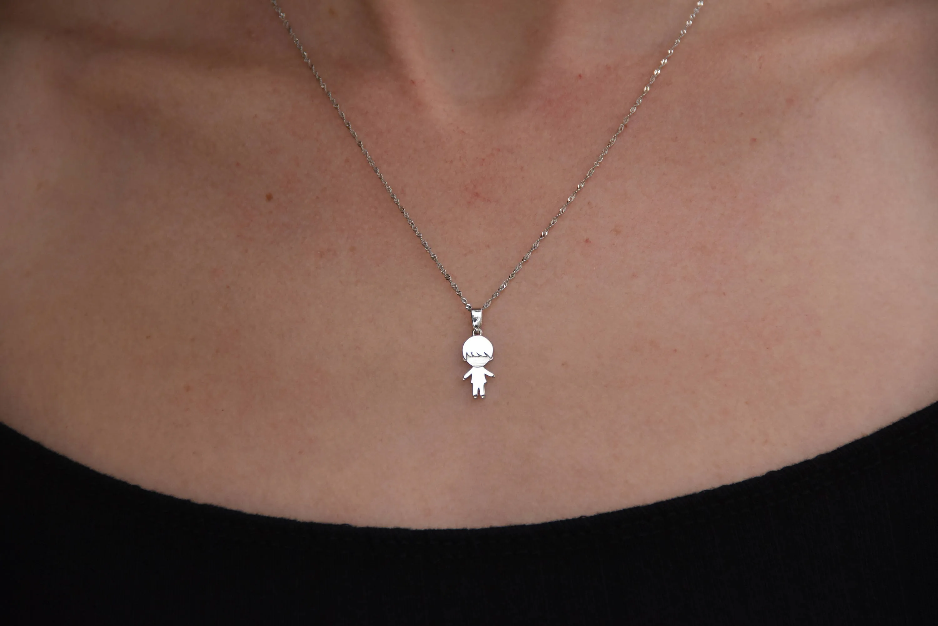 Baby boy personalized necklace
